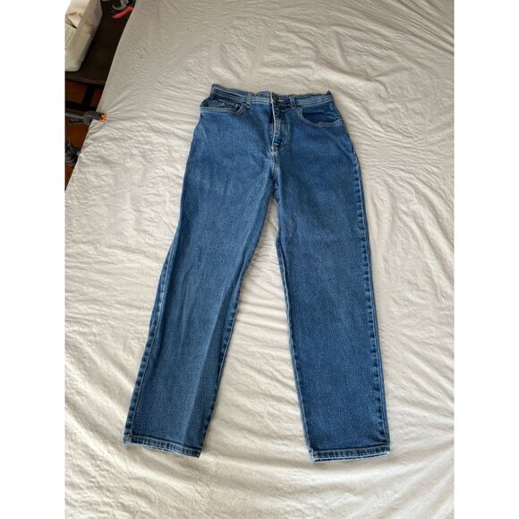 Gloria Vanderbilt Womens Blue Jeans 12S straight‎ leg denim cotton vintage - Picture 1 of 7